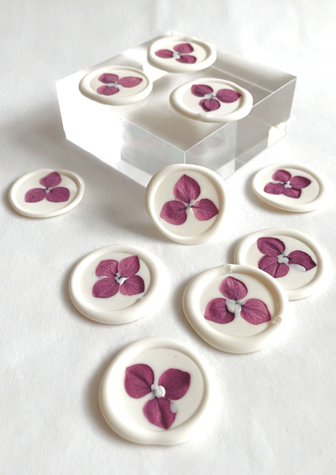 Hydrangea Wax Seals