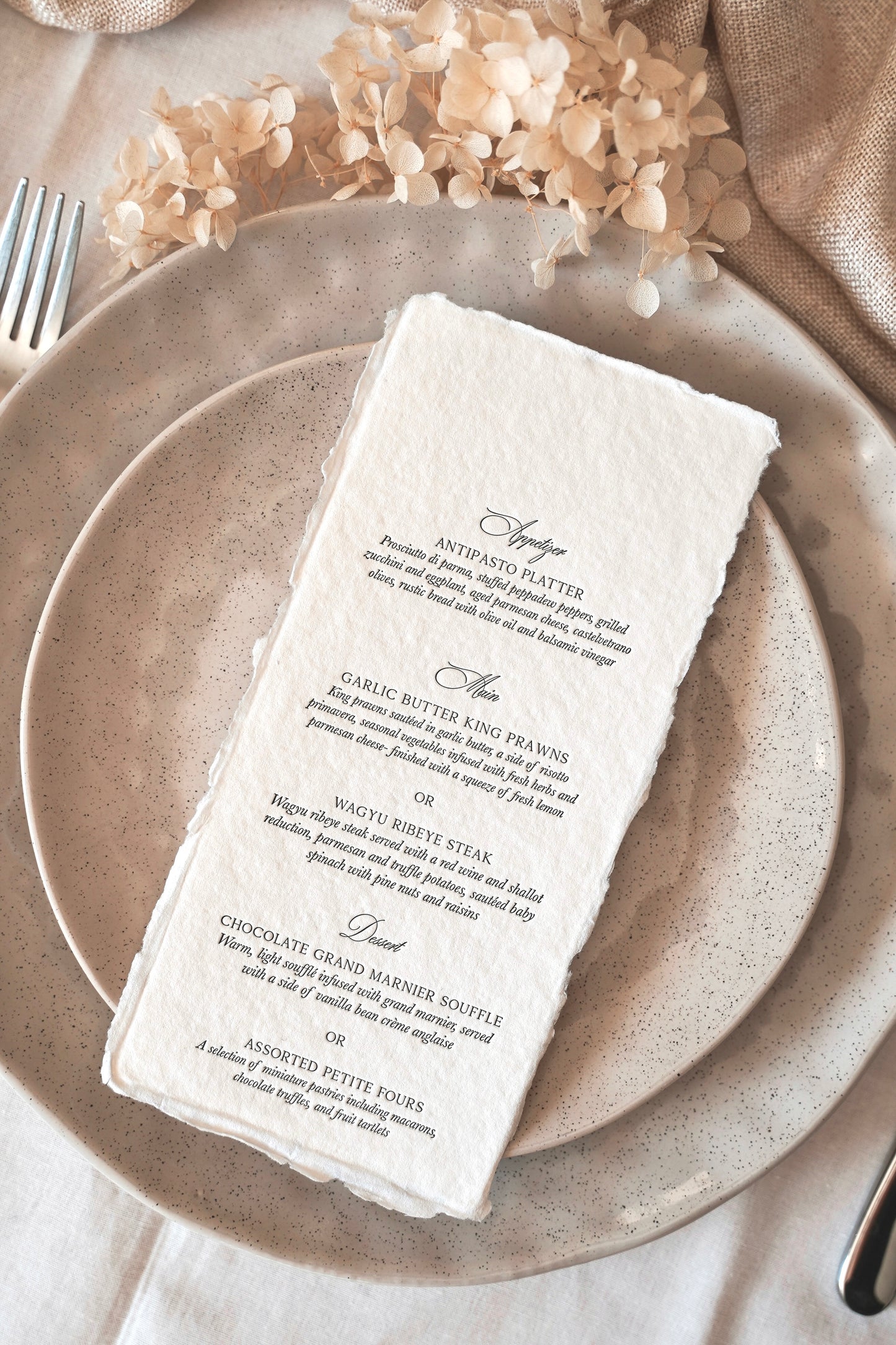 Catherine Table Menu