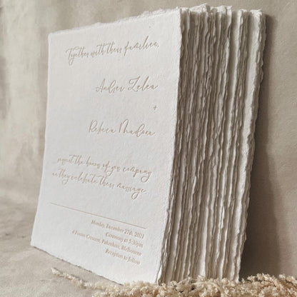 Letterpress Sample Pack - Wedding